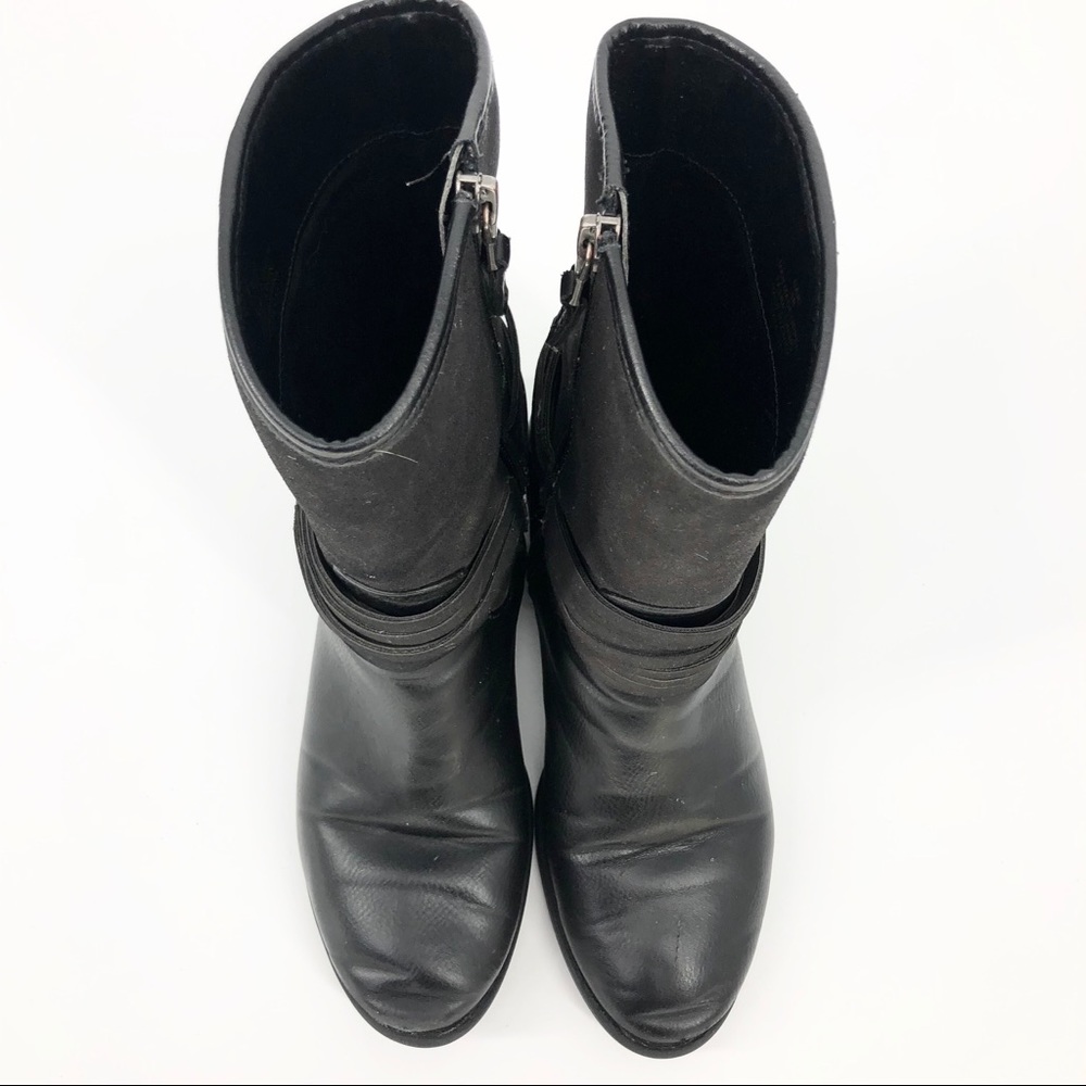 Chaps Gari Women’s/ Girl’s Moto Black Boots Size 5 - Picture 5 of 8